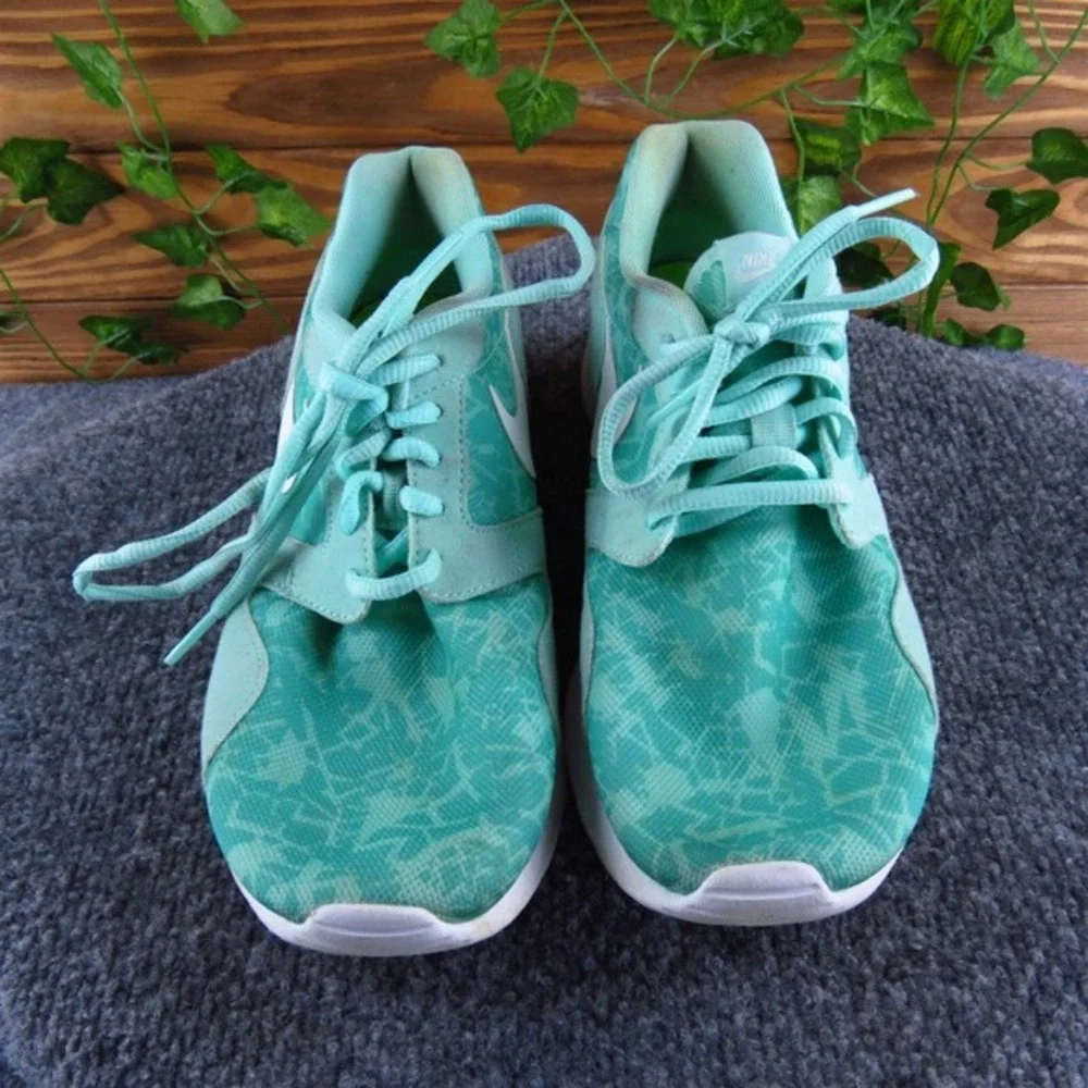 Nike Women's Kaishi Print Artisan Teal Loafer Blue Fabric 8‎ Medium Gently Used